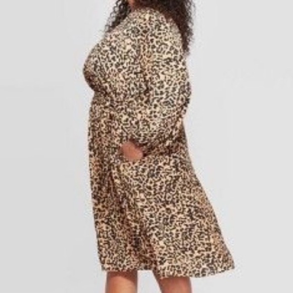 Ava & Viv long sleeve midi dress, Size 3X - Picture 2 of 6
